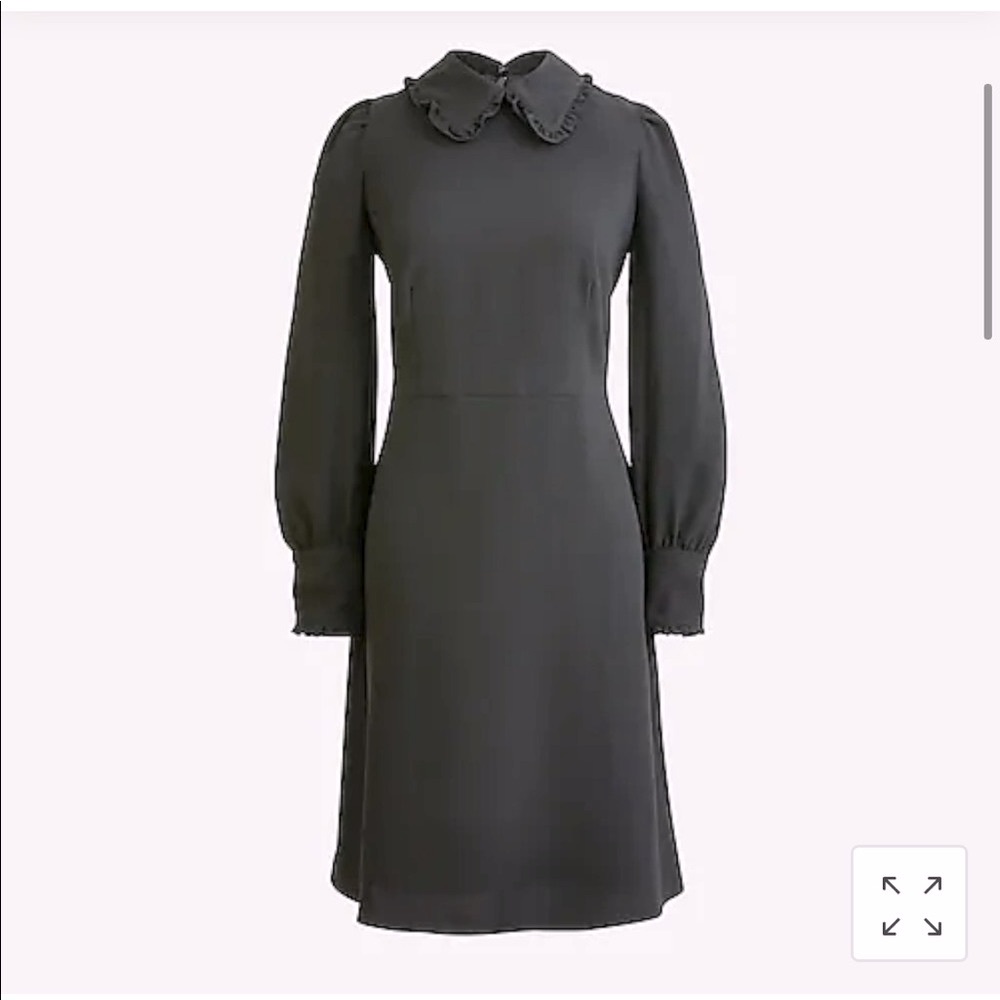 J. Crew A Line Dress with Ruffle Collar